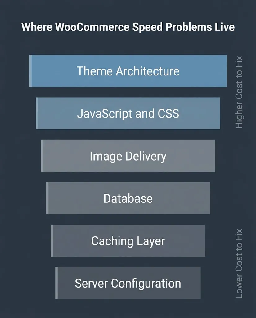 woocommerce performance six layer stack